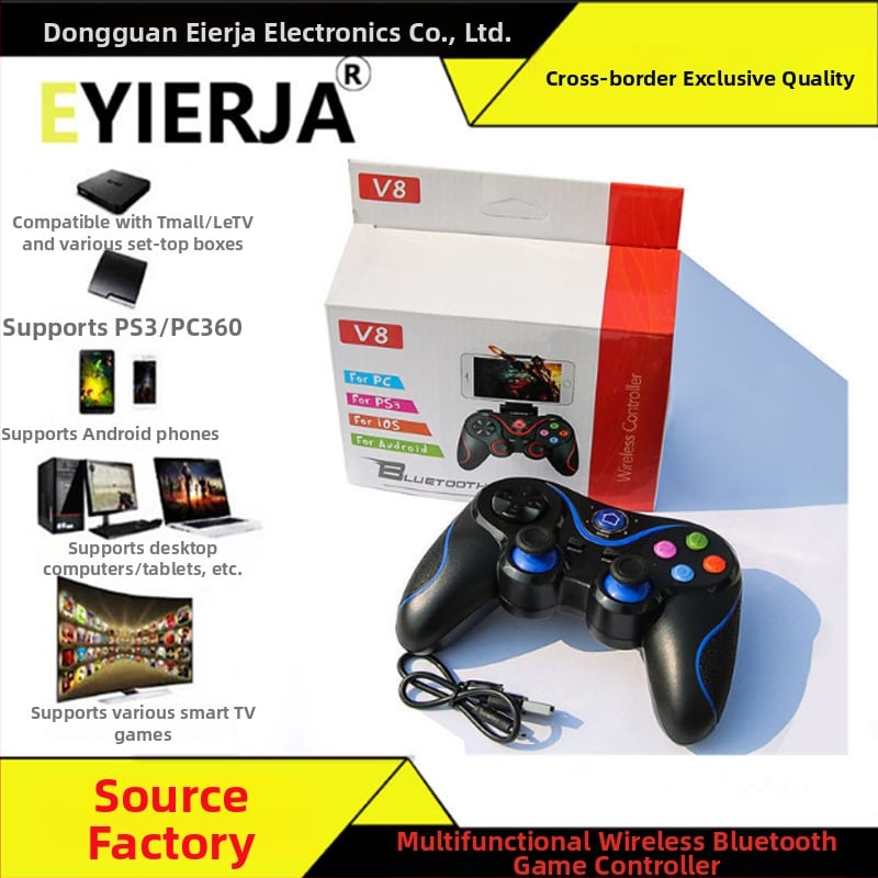 Безжичен Bluetooth геймпад за Android и iOS телефони, съвместим с PC/PS3/TV, ABS материал, 250 г