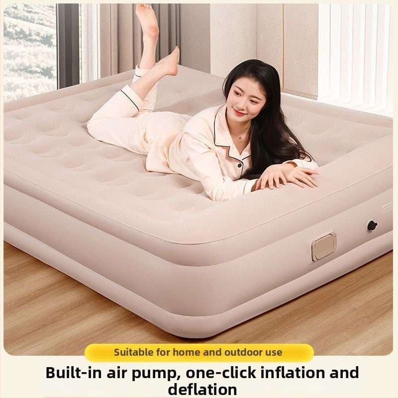 Išorinis visiškai automatiškai pripučiamas čiužinys vienvietėms ir dvivietėms, sulankstomas kempingo oro čiužinys, paviršius iš kompozicinės medžiagos