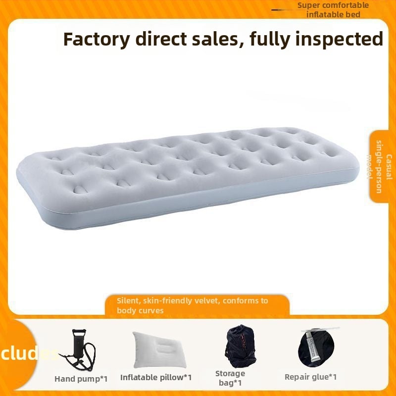 Išorinis visiškai automatiškai pripučiamas čiužinys vienvietėms ir dvivietėms, sulankstomas kempingo oro čiužinys, paviršius iš kompozicinės medžiagos