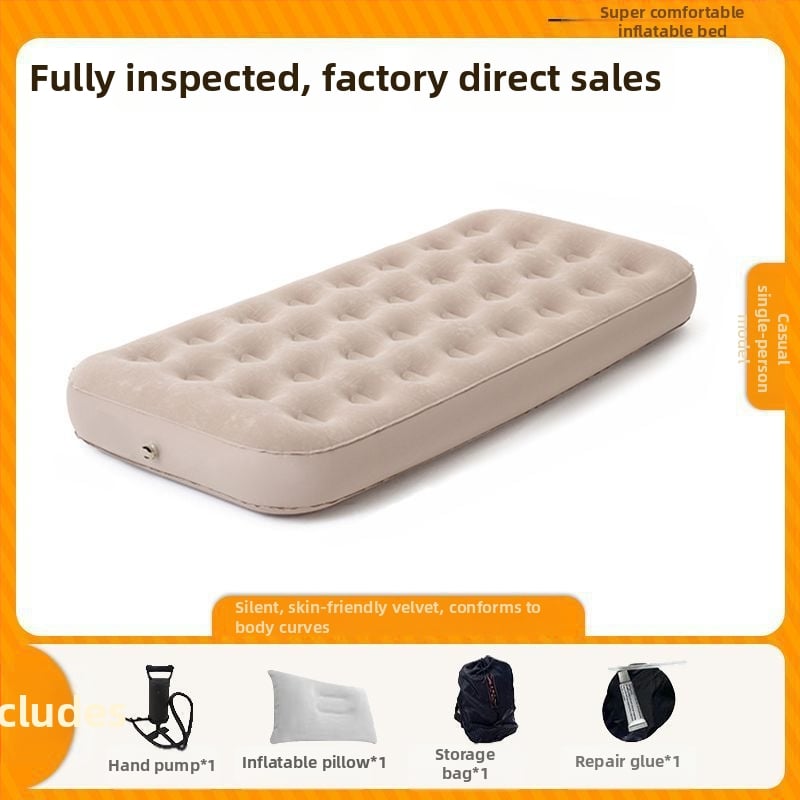 Išorinis visiškai automatiškai pripučiamas čiužinys vienvietėms ir dvivietėms, sulankstomas kempingo oro čiužinys, paviršius iš kompozicinės medžiagos