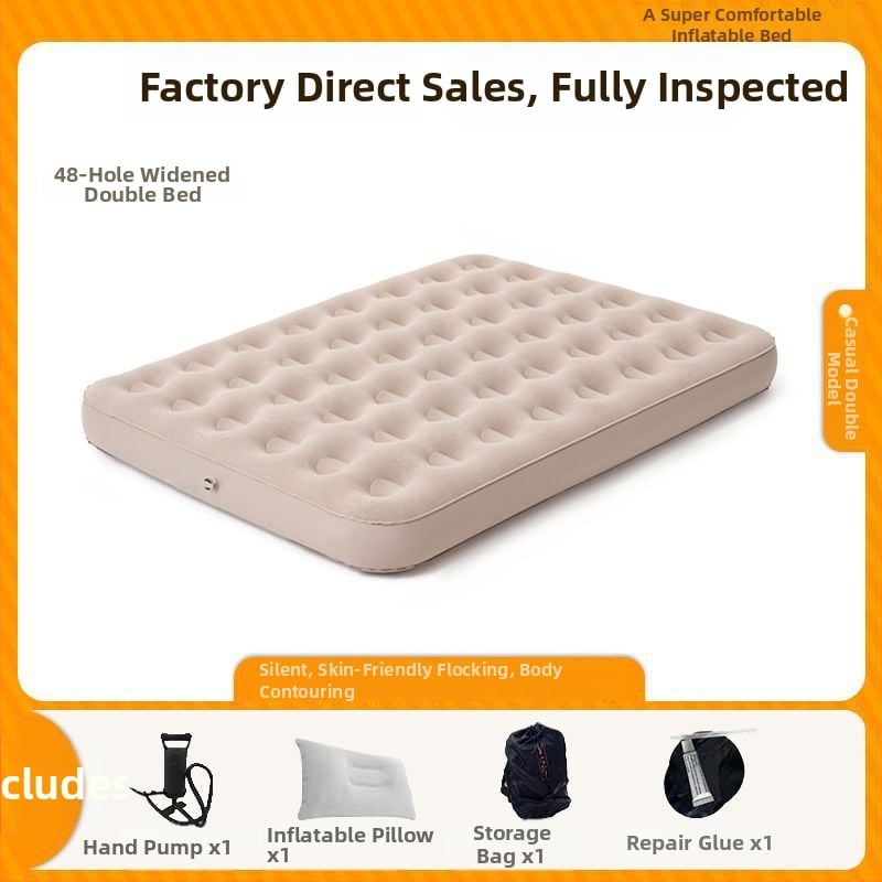 Išorinis visiškai automatiškai pripučiamas čiužinys vienvietėms ir dvivietėms, sulankstomas kempingo oro čiužinys, paviršius iš kompozicinės medžiagos