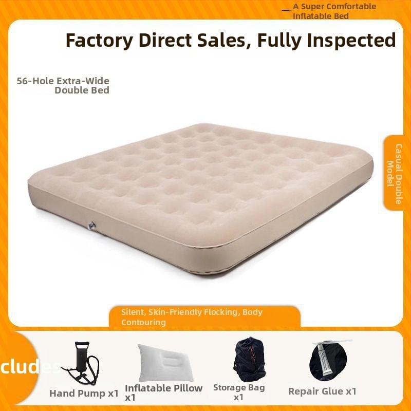 Išorinis visiškai automatiškai pripučiamas čiužinys vienvietėms ir dvivietėms, sulankstomas kempingo oro čiužinys, paviršius iš kompozicinės medžiagos