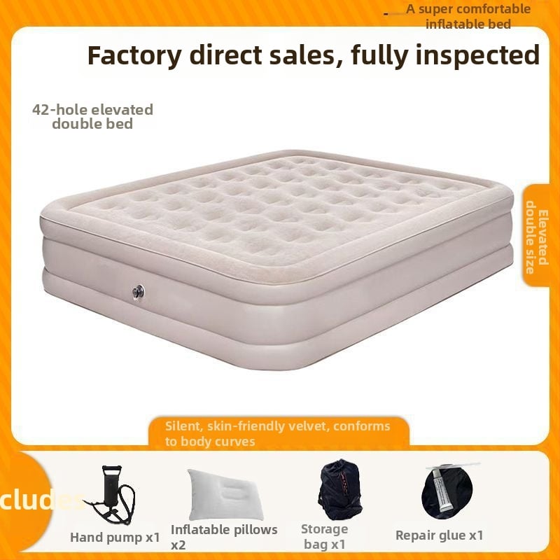 Išorinis visiškai automatiškai pripučiamas čiužinys vienvietėms ir dvivietėms, sulankstomas kempingo oro čiužinys, paviršius iš kompozicinės medžiagos