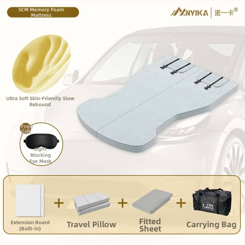 Tesla Model Y/3 – матрак за заден ред за къмпинг, паметна пяна, тегло 7 кг, максимално натоварване 200 кг