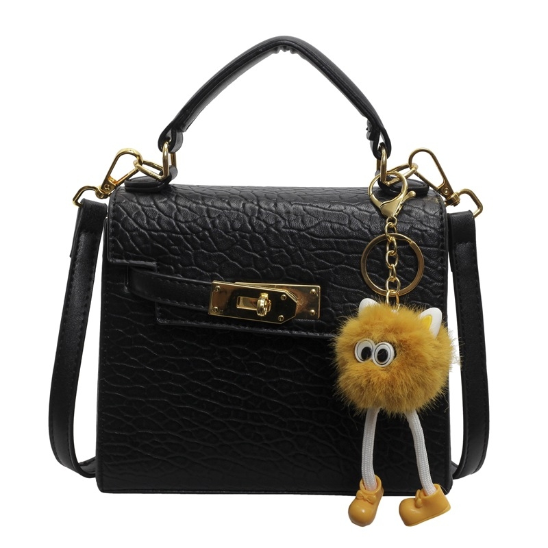 Ženska mala crossbody torbica u Kelly stilu, gradska jednostavnost, PU materijal, horizontalni kvadratni oblik, zaključavanje, bez podstave