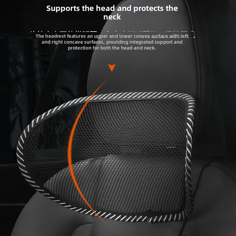 Masážna sedadlová podložka do auta, dýchateľná kovová sieťovina, bez výplne, jednoduchý vzor, vhodná pre všetky ročné obdobia, pre vozidlá všeobecného určenia