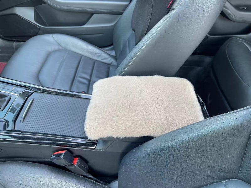 Μαξιλαράκι υποβραχίονα αυτοκινήτου από συνθετική μαλλί, Universal εφαρμογή, κάλυμμα κεντρικού υποβραχιόνιου