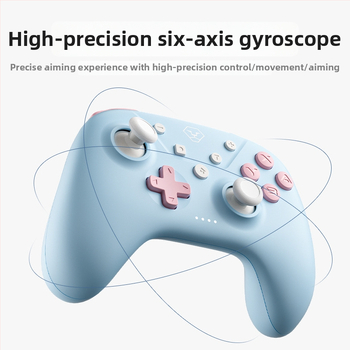 Гейм контролер с Bluetooth, Type-C, сензор за движение и вибрация, съвместим със Switch/PC/iOS/Android