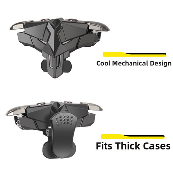 Безжичен мобилен геймпад за стрелкови игри, ABS+сплав конструкция, с вибрационна обратна връзка, универсален за Android и iPhone, модел Z4