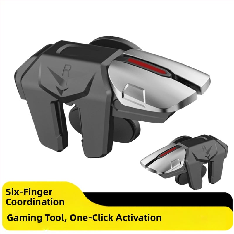 Безжичен мобилен геймпад за стрелкови игри, ABS+сплав конструкция, с вибрационна обратна връзка, универсален за Android и iPhone, модел Z4