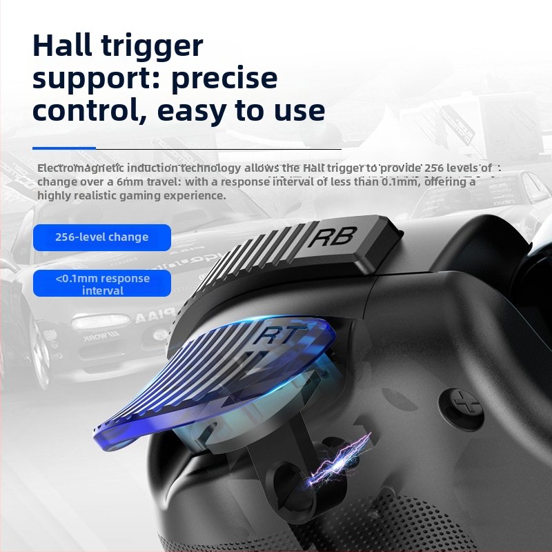 Безжичен гейм контролер D10S с вграден полупроводников охладителен вентилатор, Type-C интерфейс и вибрация - съвместим с iOS/Android устройства и конзоли