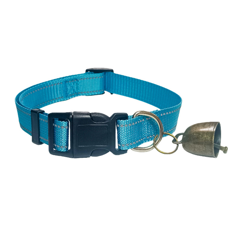 Ovratnik za kućne ljubimce s zvoncem – reflektirajući poliester, podesiv, univerzalni