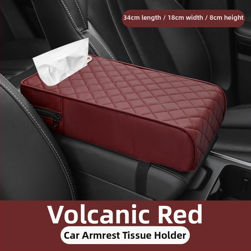 Automašīnas rokasbalsta pagarinājums ar atmiņas putām — universāls centrālais rokasbalsta segums un salvetēm kārbas vāciņš