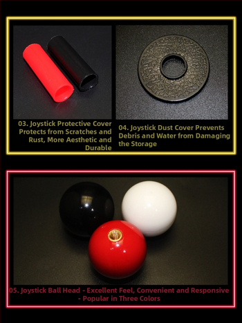 Arcade bojový joystick JX-009; kovová konštrukcia; 1 hráč; pre arkádové stroje; OEM prispôsobenie k dispozícii.