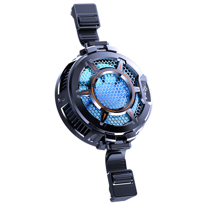 Таблетен охладител-стойка с TYPE-C интерфейс, полупроводников охлаждащ материал, ABS корпус, проводна връзка; съвместим с таблети/iPad.