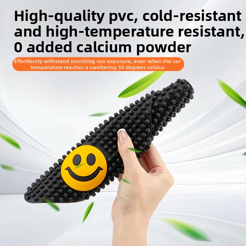 Centra konsoles roktura spilventiņš, karikatūras stila, masāža ar lieliem graudiem, pretslīdējošs mats automa tabulā, Bevis PVC, logotipa drukāšana, pielāgošana