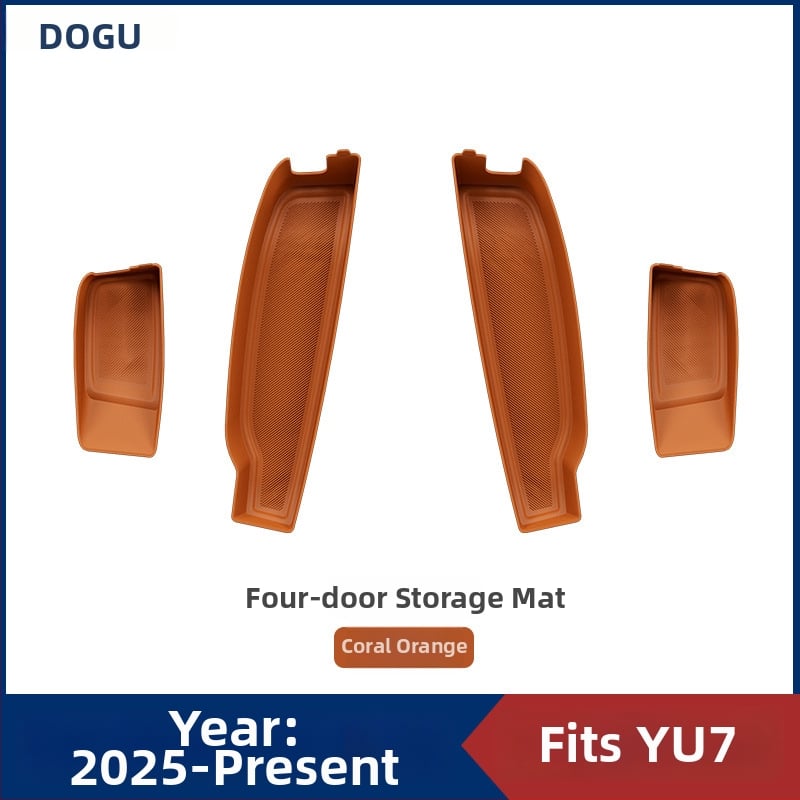 Autodurvju iekšējā pretslīdēšanas paliktnis Yu7, četrdurvju, plastmasa, 300 g, pielāgojama