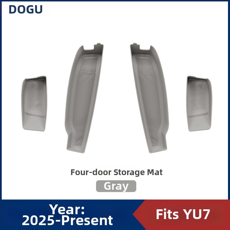 Autodurvju iekšējā pretslīdēšanas paliktnis Yu7, četrdurvju, plastmasa, 300 g, pielāgojama