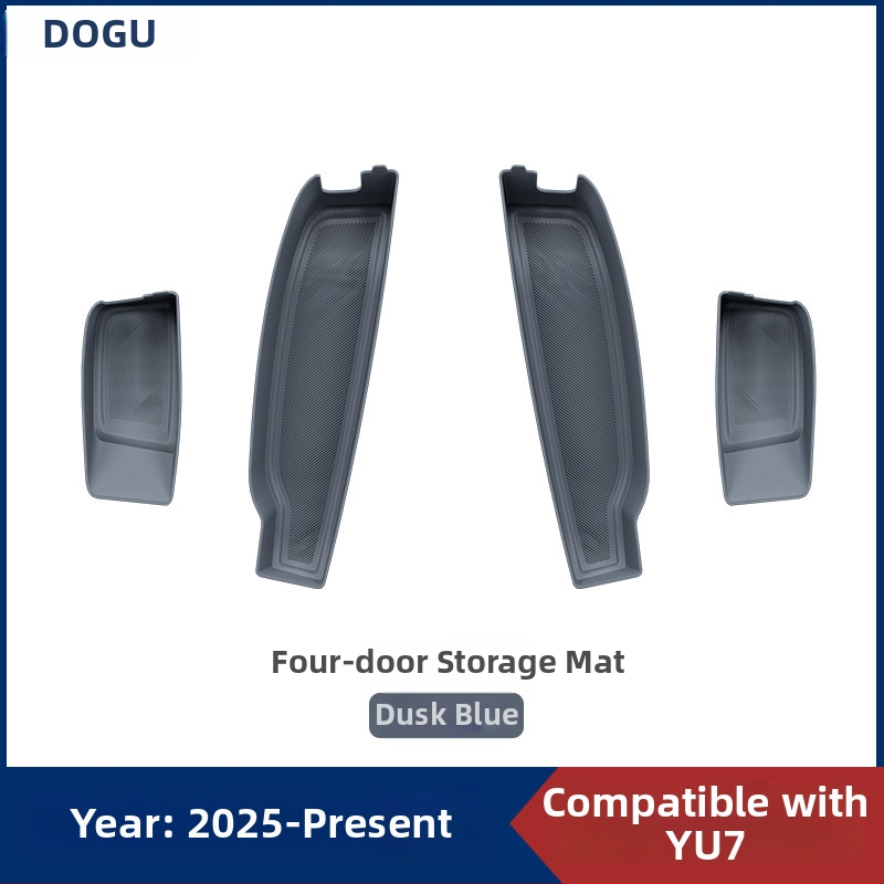 Autodurvju iekšējā pretslīdēšanas paliktnis Yu7, četrdurvju, plastmasa, 300 g, pielāgojama