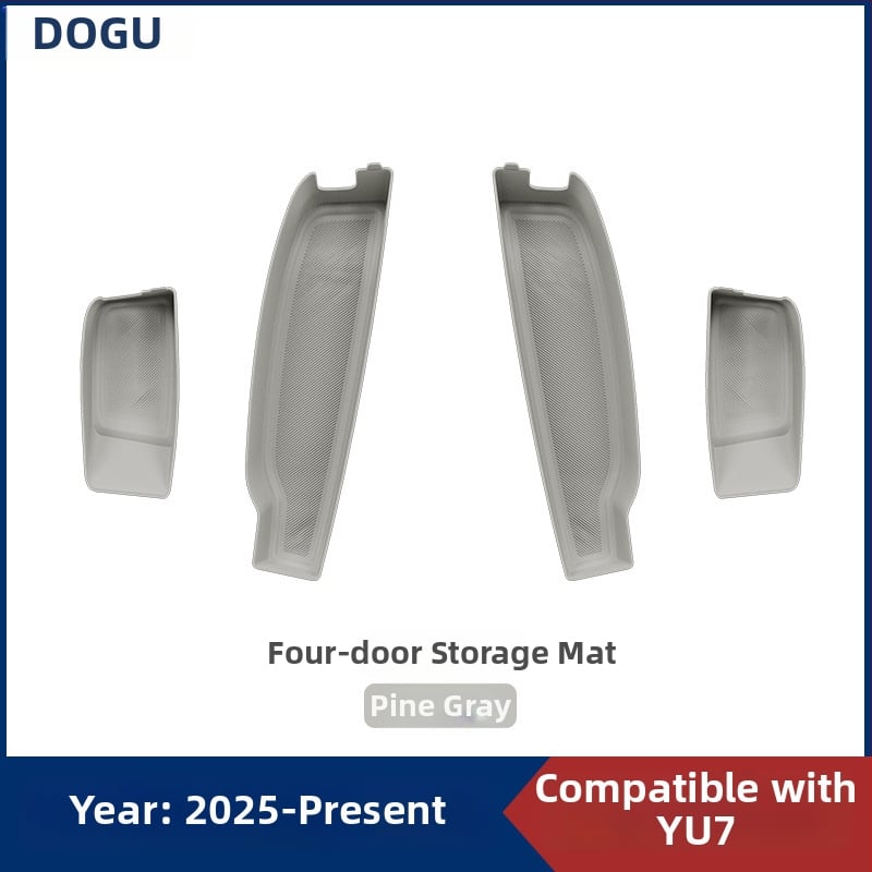 Autodurvju iekšējā pretslīdēšanas paliktnis Yu7, četrdurvju, plastmasa, 300 g, pielāgojama