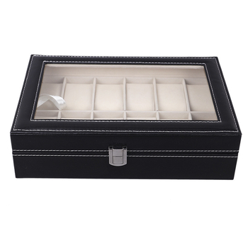 Кутия за часовници със шевна изработка и дъска с плътност, вътрешна кутия, пяна и сушилник, произход Zhejiang Jinhua