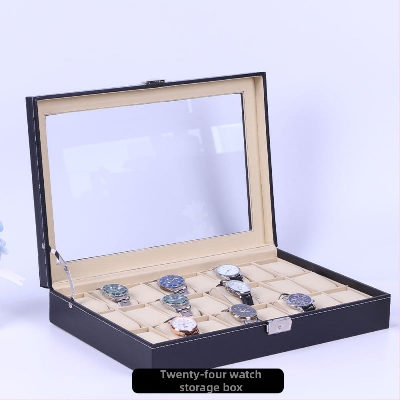 Кутия за часовници със шевна изработка и дъска с плътност, вътрешна кутия, пяна и сушилник, произход Zhejiang Jinhua