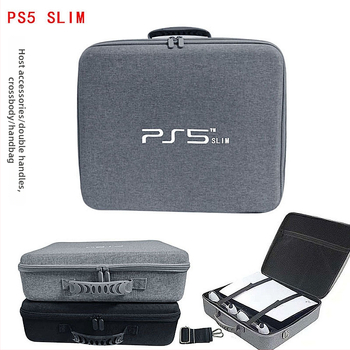 PS5 Slim калъф за съхранение с двойни дръжки – EVA твърд корпус, флексографски печат, 3C опаковка