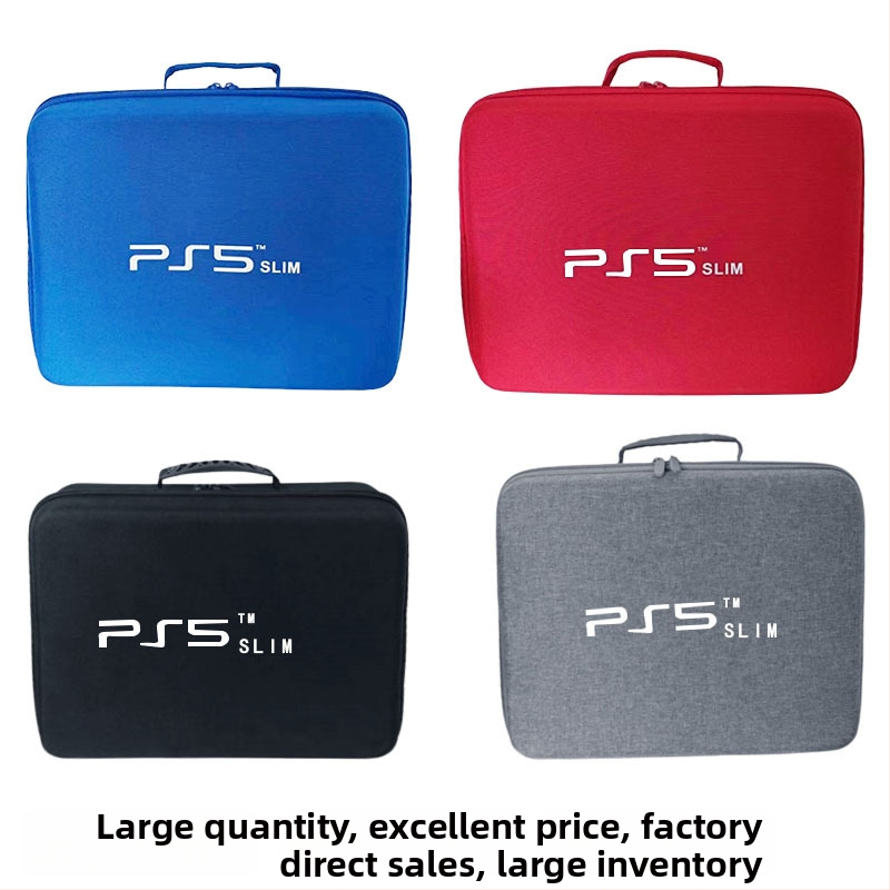 PS5 Slim калъф за съхранение с двойни дръжки – EVA твърд корпус, флексографски печат, 3C опаковка