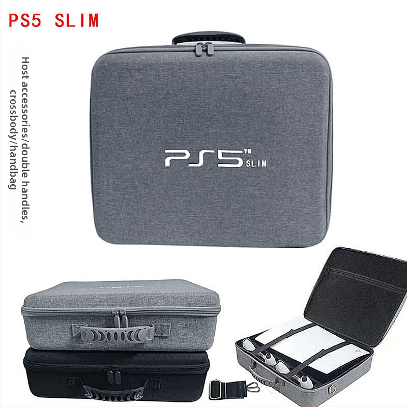 PS5 Slim taška na skladovanie s dvomi rukoväťami – EVA tvrdý obal, flexotlač, 3C balenie