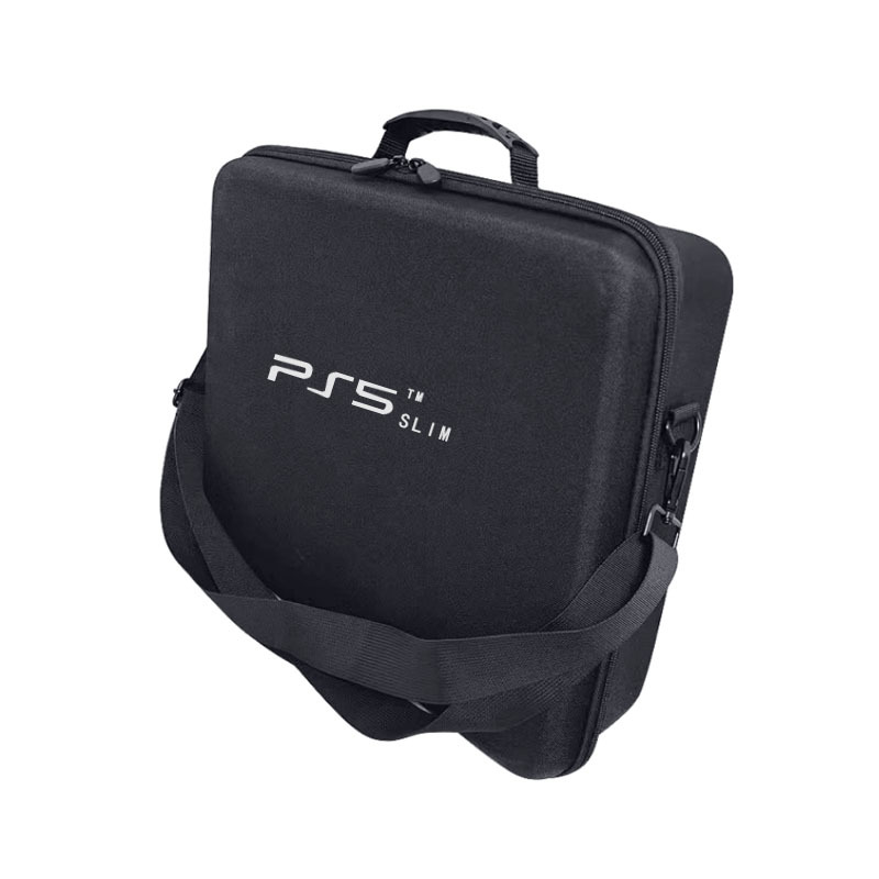 PS5 Slim калъф за съхранение с двойни дръжки – EVA твърд корпус, флексографски печат, 3C опаковка