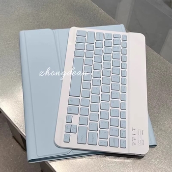 Безжична Bluetooth клавиатура и безшумна тънка преносима мишка за компютри, Android и iOS