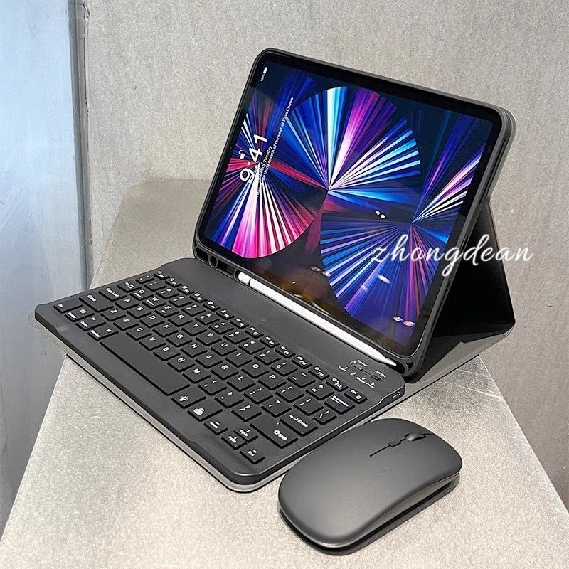 Безжична Bluetooth клавиатура и безшумна тънка преносима мишка за компютри, Android и iOS