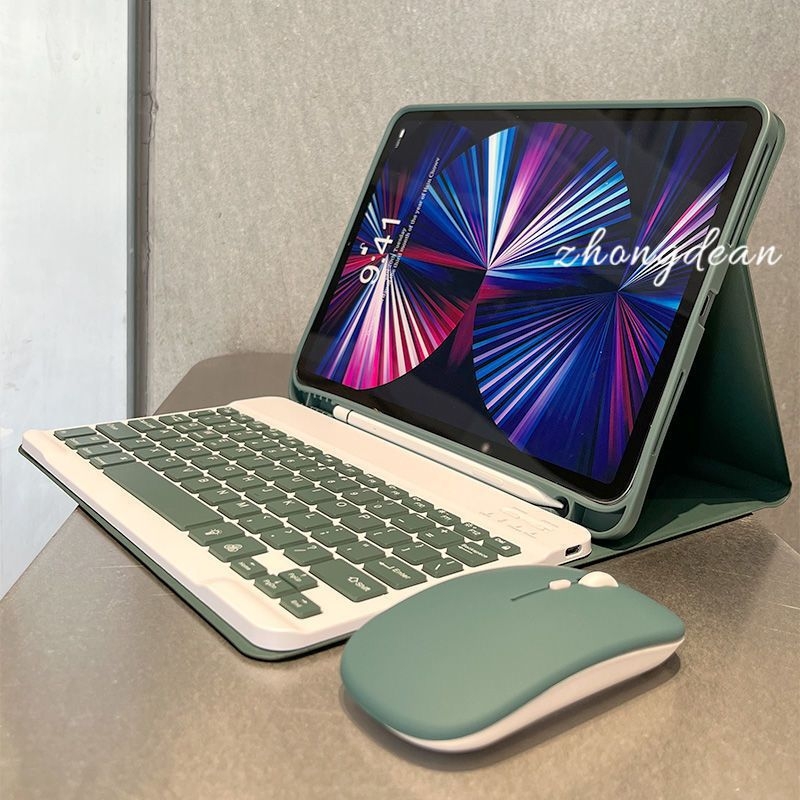 Безжична Bluetooth клавиатура и безшумна тънка преносима мишка за компютри, Android и iOS