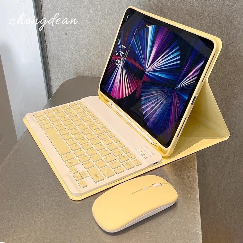 Безжична Bluetooth клавиатура и безшумна тънка преносима мишка за компютри, Android и iOS