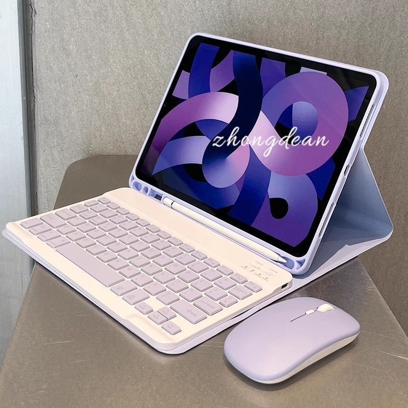 Безжична Bluetooth клавиатура и безшумна тънка преносима мишка за компютри, Android и iOS