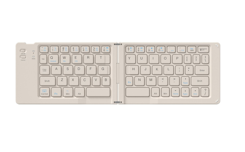 Dualno-sklopiva Bluetooth tipkovnica za pametne telefone i tablete, prijenosna ergonomska bežična tipkovnica s opcijom ispisa logotipa