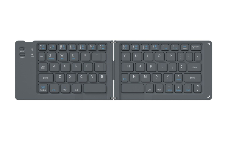 Dualno-sklopiva Bluetooth tipkovnica za pametne telefone i tablete, prijenosna ergonomska bežična tipkovnica s opcijom ispisa logotipa
