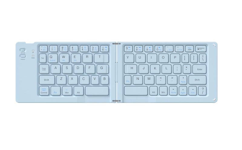Dualno-sklopiva Bluetooth tipkovnica za pametne telefone i tablete, prijenosna ergonomska bežična tipkovnica s opcijom ispisa logotipa