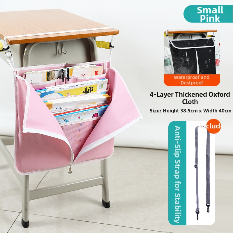 Veľká kapsa pre stôl – Veľká kapacita, Oxford látka, skladovacia funkcia, štýl študentského kampusu, vhodné pre strednú školu a vyššie