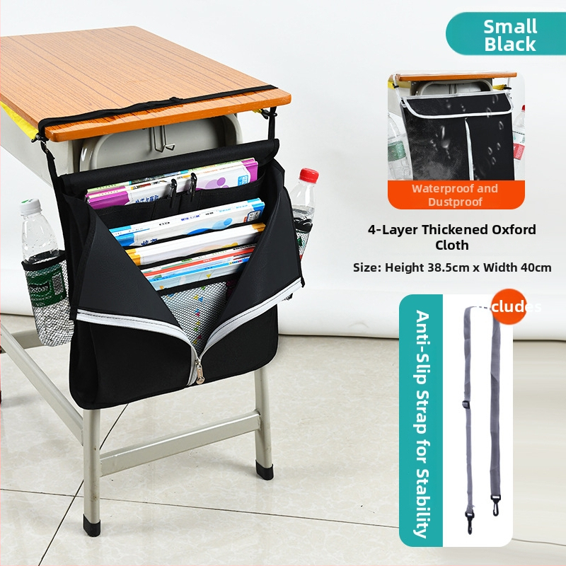 Veľká kapsa pre stôl – Veľká kapacita, Oxford látka, skladovacia funkcia, štýl študentského kampusu, vhodné pre strednú školu a vyššie