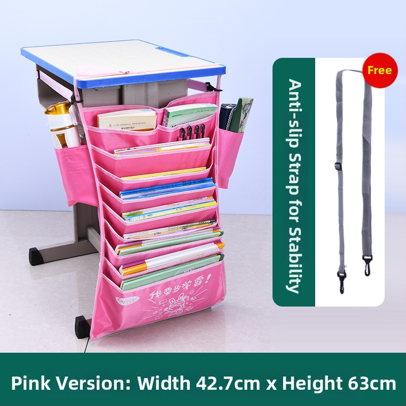 Veľká kapsa pre stôl – Veľká kapacita, Oxford látka, skladovacia funkcia, štýl študentského kampusu, vhodné pre strednú školu a vyššie