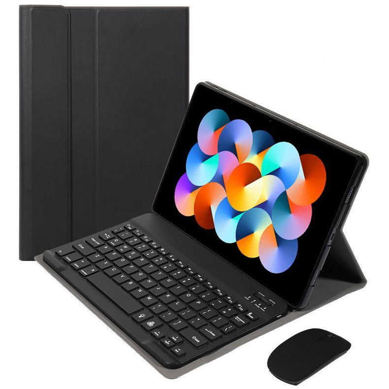 Ασύρματο Bluetooth πληκτρολόγιο με προστατευτικό δερμάτινο θήκη και ποντίκι για Redmi Pad SE; Bluetooth διεπαφή; μήκος καλωδίου 0.3 m; βάρος 0.82 kg