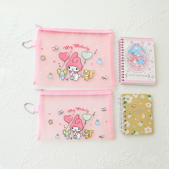 Карикатурна Kurome мрежеста чантичка с цип – нейлонова мрежа, затваряне с цип, стил карикатура