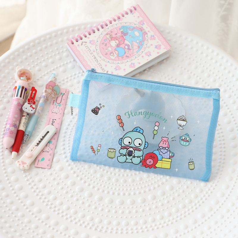 Карикатурна Kurome мрежеста чантичка с цип – нейлонова мрежа, затваряне с цип, стил карикатура