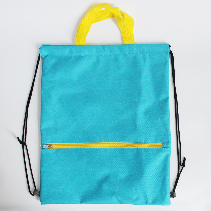 Torba s vezicama – Oxford tkanina, mlađenački školski stil, ultra lagana, unisex, pogodna za osnovnu školu