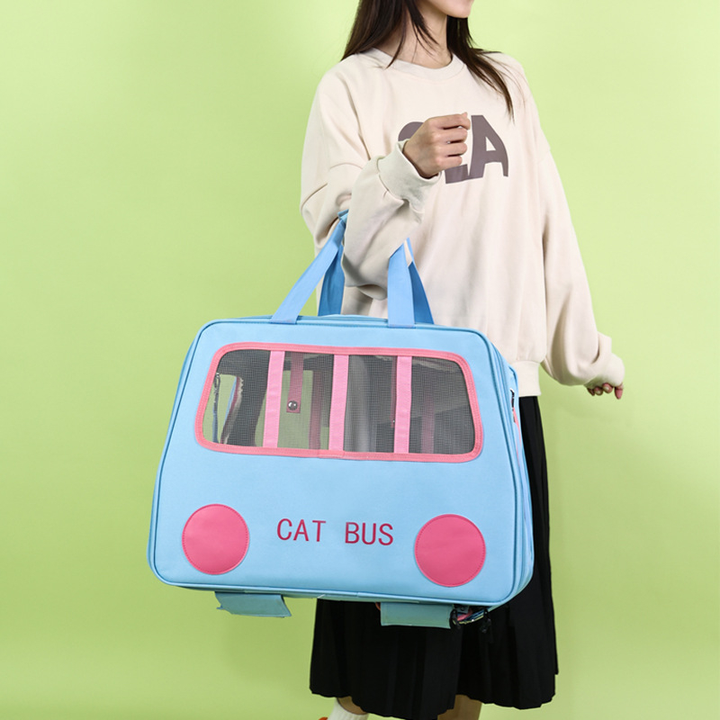 Σακίδιο γάτας με ώμο - φορητό νάιλον, μεταφορά για ταξίδια με κατοικίδιο μέχρι 7,5 kg