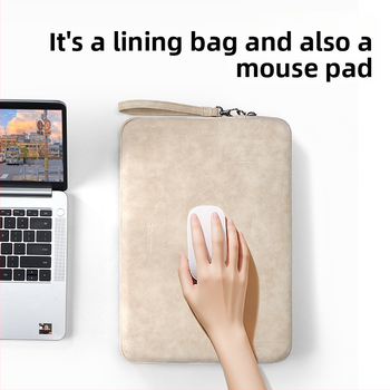 Tykson torbica za laptop 14 inča, vanjski PU materijal i podstava od poliester-pamuka, kompatibilna s Huawei, Apple MacBook Air, Lenovo, Xiaomi, gradski minimalizam, unisex