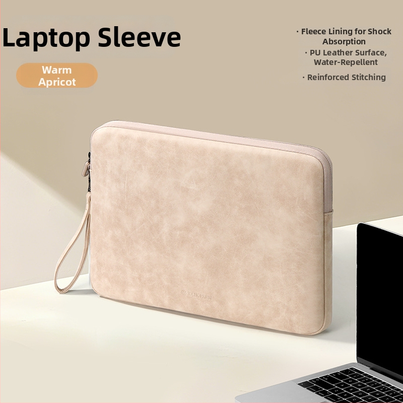 Tykson torbica za laptop 14 inča, vanjski PU materijal i podstava od poliester-pamuka, kompatibilna s Huawei, Apple MacBook Air, Lenovo, Xiaomi, gradski minimalizam, unisex