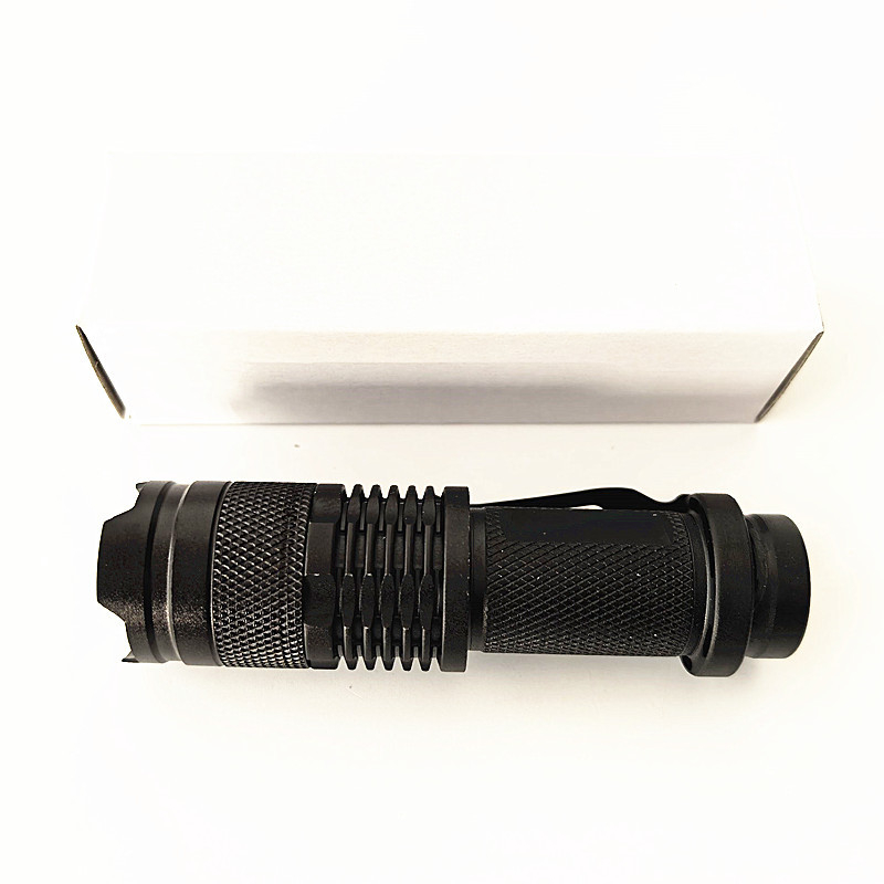 UV svjetiljka za provjeru novčanica s 365 nm UV svjetlom, tijelo od aluminijske legure, LED 3W, 1×14500 punjiva baterija, 360° rotacija