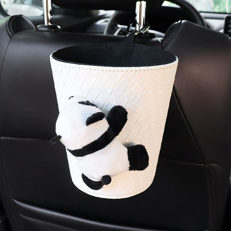 Δερμάτινο κρεμάστό κουτί χαρτοπετσετών αυτοκινήτου για την πλάτη του καθίσματος, αδιάβροχο θήκη αποθήκευσης με λαβή, παγκόσμια συμβατότητα